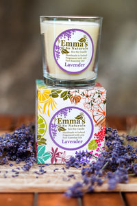 Emma's So Naturals Lavender Glass Tumbler Candle