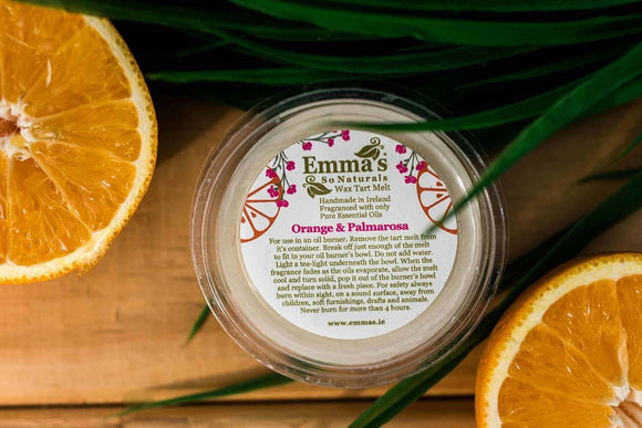 Emma's So Naturals Orange & Palmarosa Handmade Wax Tart Melts